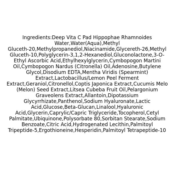 medicube-deep-vita-c-pad-ingredients