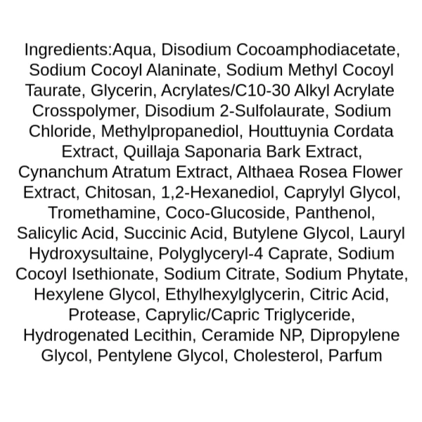 anua-heartleaf-succinic-moisture-cleansing-foam-ingredients
