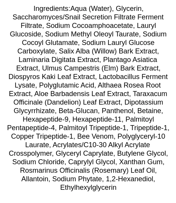 benton-snail-bee-ultimate-ph-balanced-cleansing-ingredients