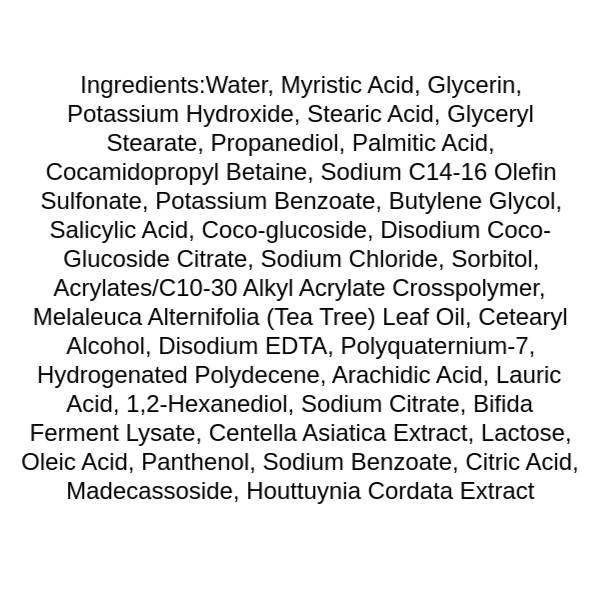 celimax-ji-woo-gae-cica-bha-acne-foam-cleansing-ingredients