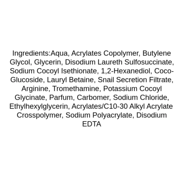 cosrx-advance-snail-mucin-gel-cleanser-ingredients