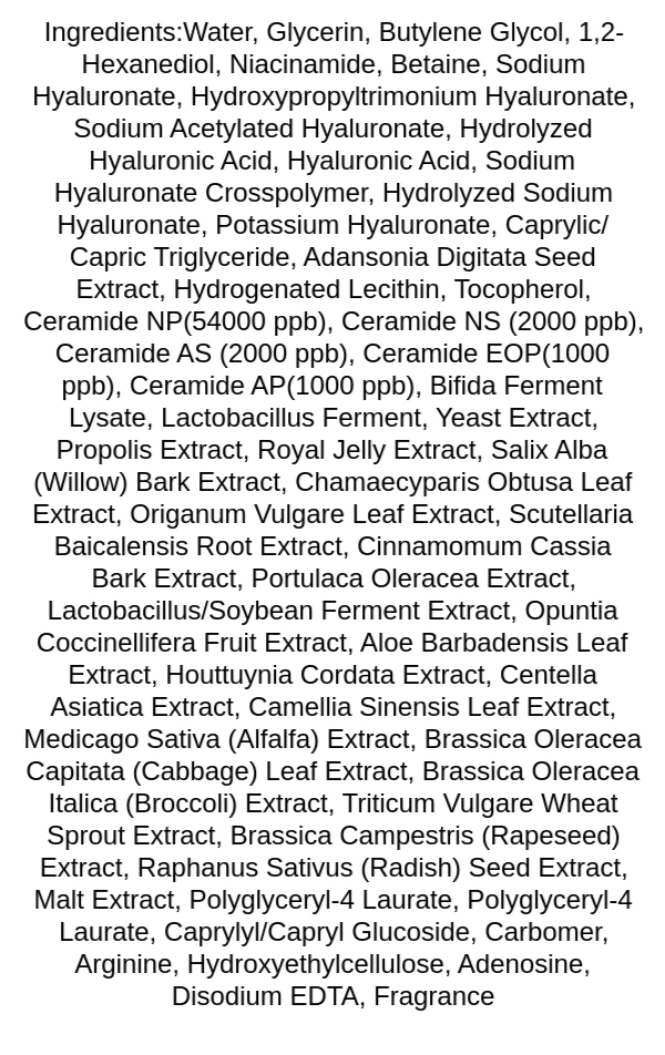 fortheskin-bio-ceramide-matrix-ampoule-serum-ingredients