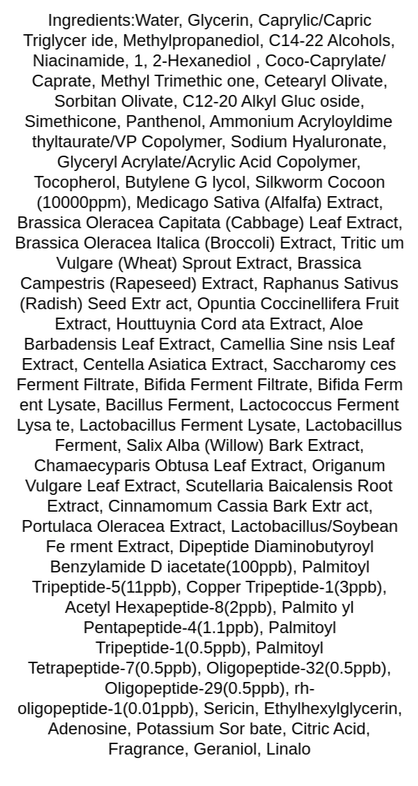 fortheskin-egf-peptide-bio-clinic-cream-ingredients