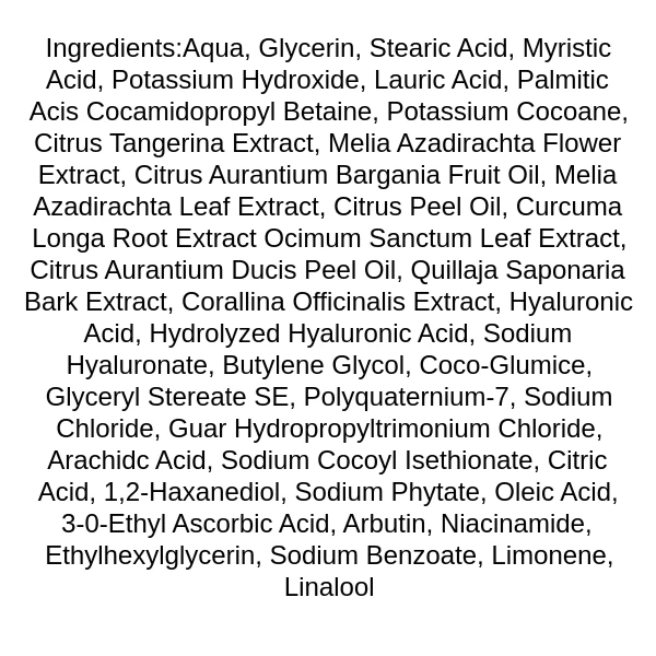 goodal-green-tangerine-vita-c-cleansing-foam-ingredients