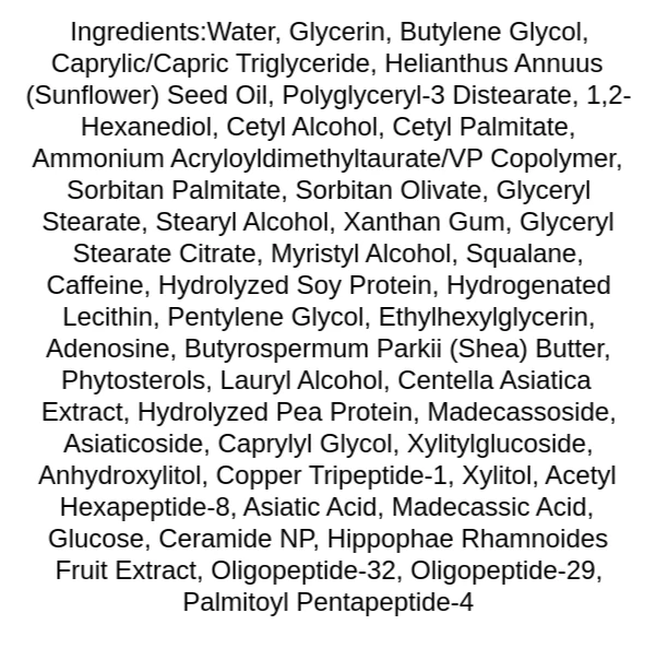 haruharu-wonder-centella-phyto-and-5-peptide-concentrate-cream-refill-ingredients