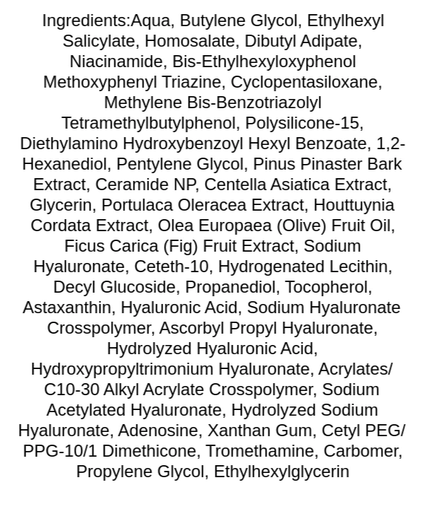 isntree-2-x-hyaluronic-acid-watery-sun-gel-ingredients
