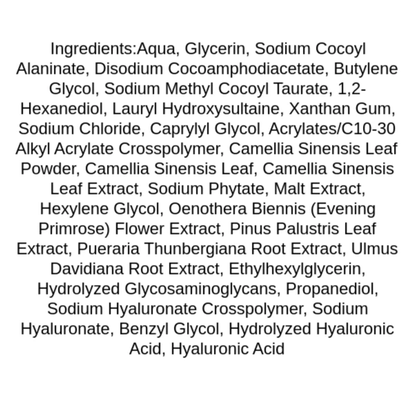 isntree-green-tea-fresh-cleanser-ingredients