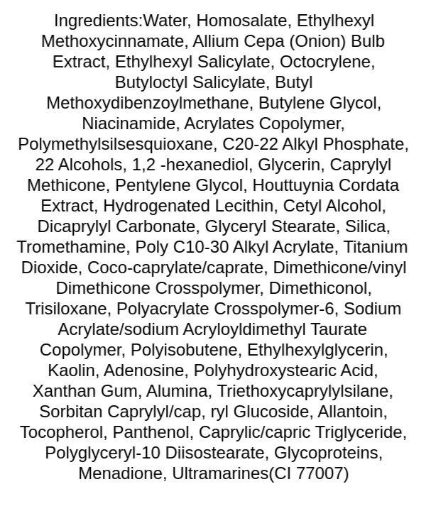 isntree-onion-newpair-sunscreen-spf40-pa-ingredients