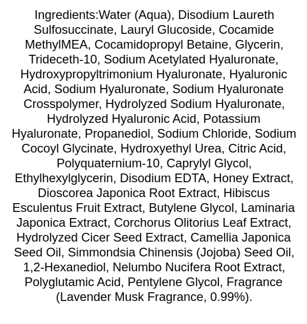 laferme-low-ph-body-wash-lavender-musk-ingredients