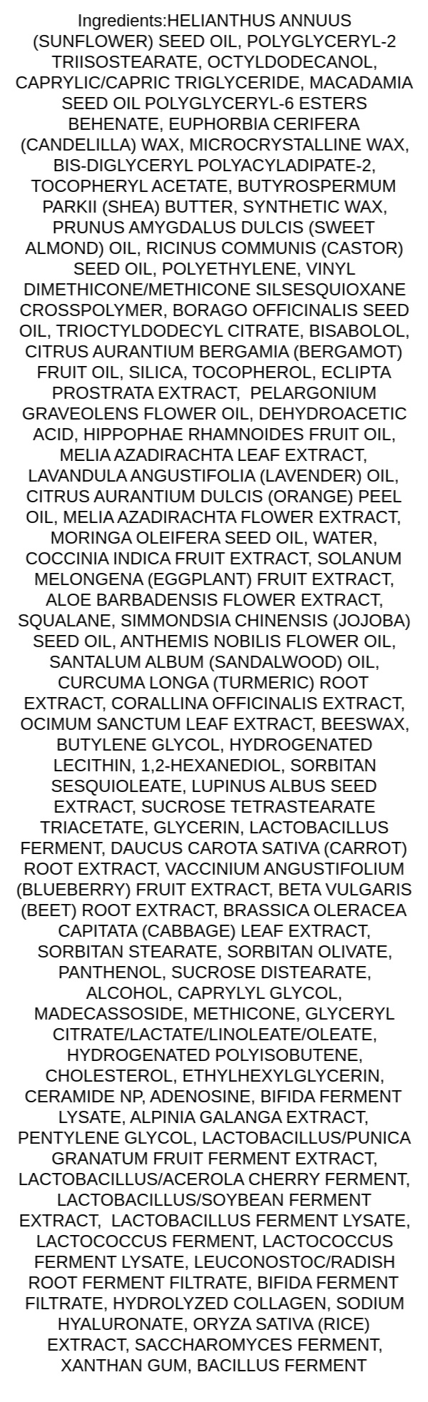 missha-time-revolution-night-repair-ampoule-balm-stick-ingredients