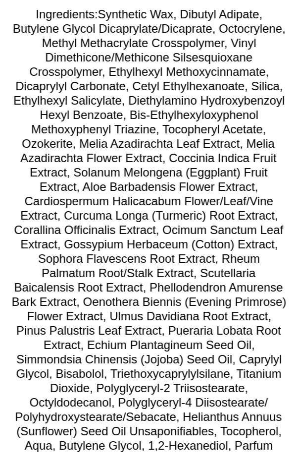 tocobo-cotton-soft-sun-stick-spf50-pa-ingredients