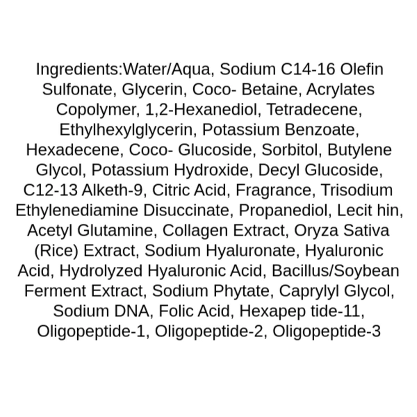 mixsoon-pdrn-collagen-gel-cleanser-ingredients