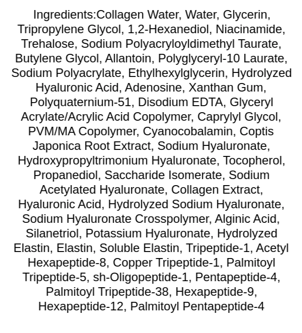biodance-pore-perfecting-collagen-peptide-serum-ingredients
