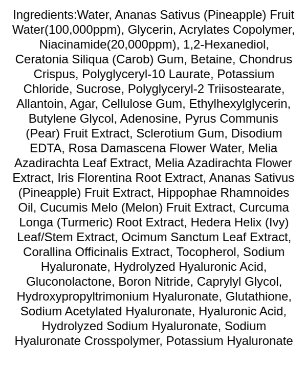 biodance-vita-niacinamide-gel-toner-pad-ingredients