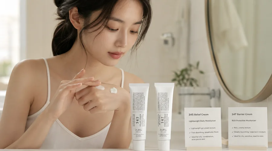 Dr. Althea 345 Relief Cream vs 147 Barrier Cream
