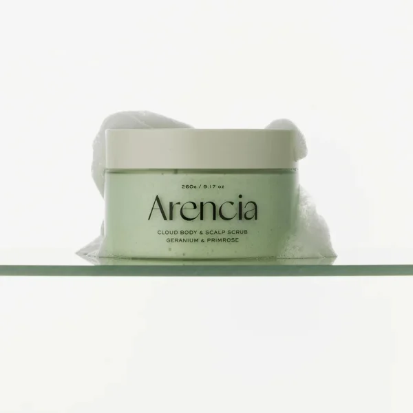 arencia-fresh-cloud-body-and-scalp-scrub-geranium-and-primrose-260g-pic-2