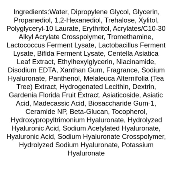 tocobo-cica-calming-serum-ingredients