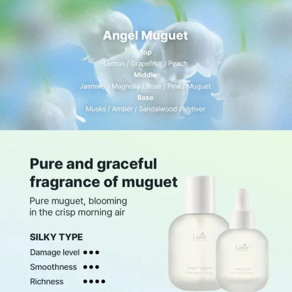 Lador - Perfumed Hair Oil Angel Muguet — zdjęcie 2