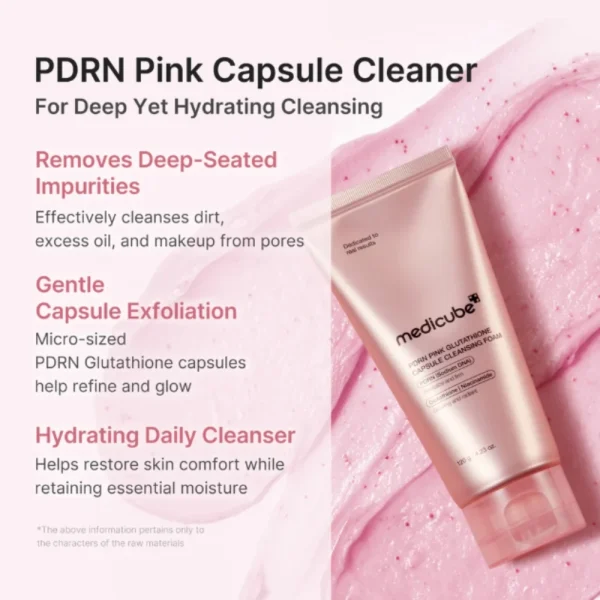 medicube-pdrn-pink-glutathione-capsule-cleansing-foam-120g-pic-2