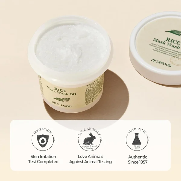Skinfood - Rice Mask Wash Off 100g — zdjęcie 5